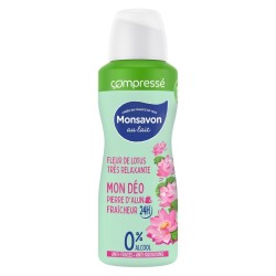 Déodorant Spray Compressé Monsavon au Lait – Fleur de Lotus